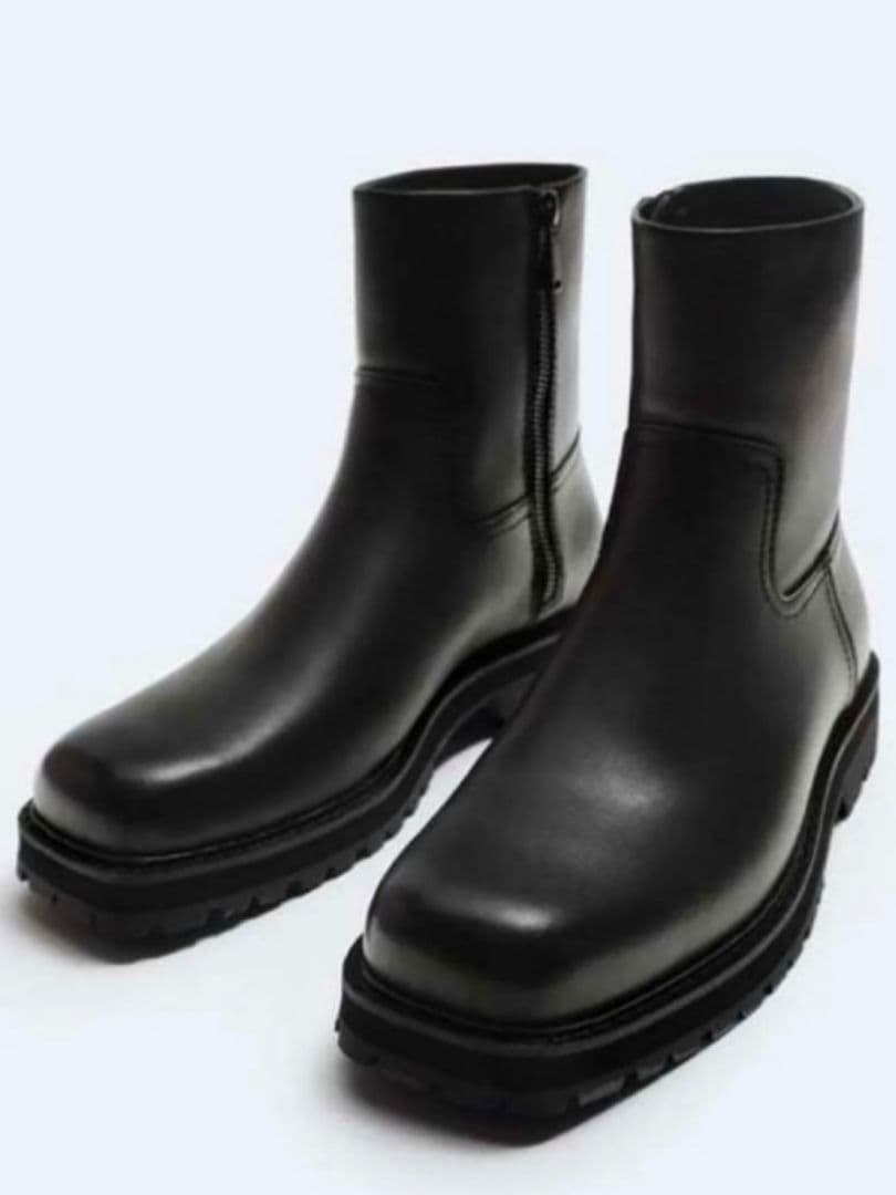 ZARA x STUDIO NICHOLSON VIBRAM レザーブーツ 40 - メルカリ