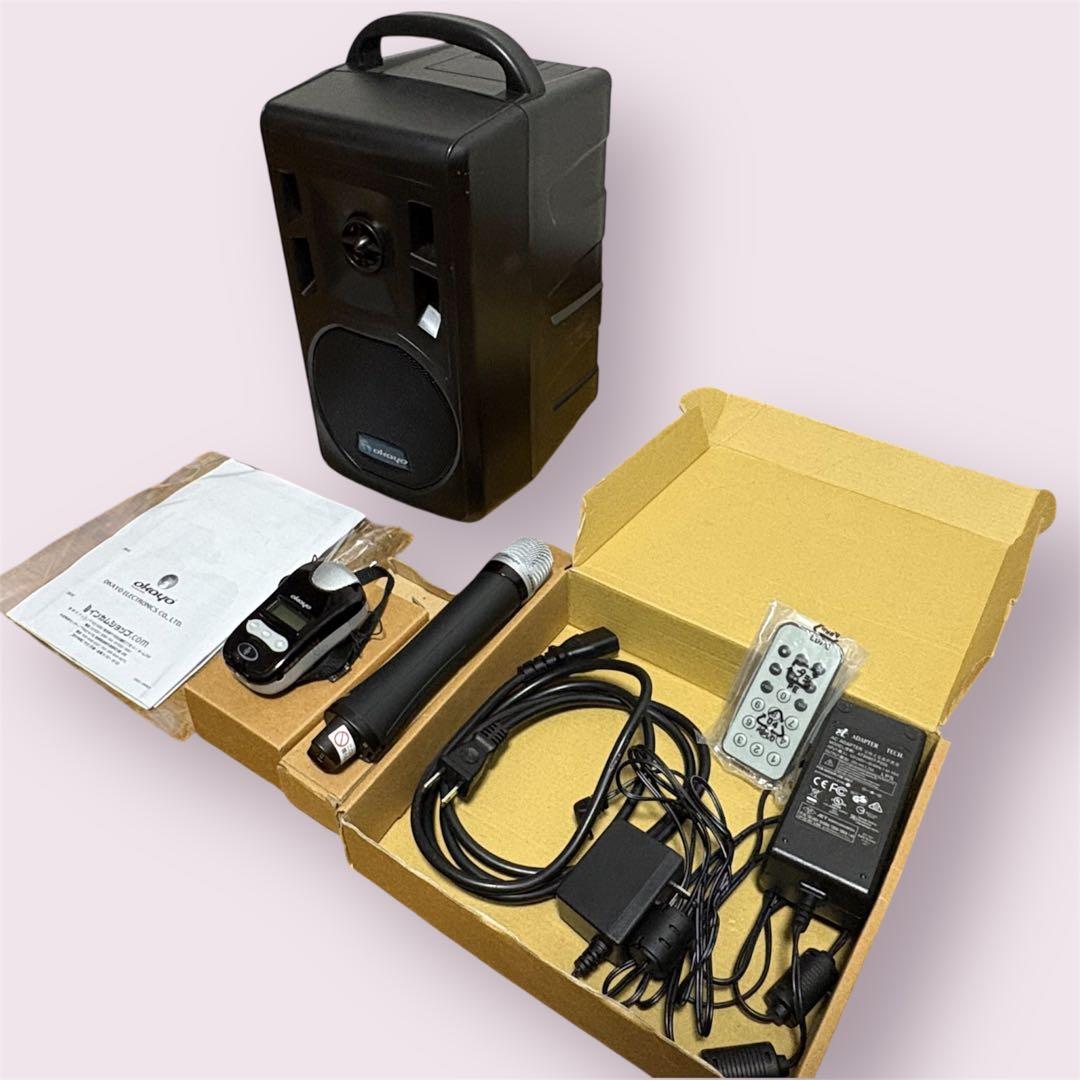 OKAYO ワイヤレス コンパクトスピーカー マイク GPA-680DU 多人数会議向け 複数マイク接続 / ワイヤレスアンプ GPA-680DU | Okayo