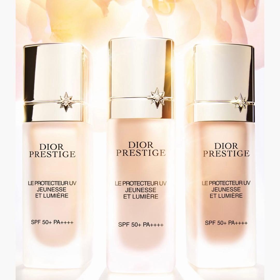 新品未開封Dior プレステージホワイトルプロテクターUVルミエールシアーグロウ DIOR】 プレステージ ホワイト ル プロテクター UV ルミエール (SPF50