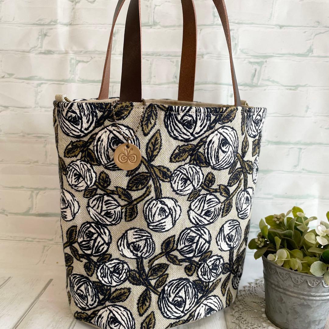 ハンドメイド バケツトートバッグ ミナペルホネン rosy 287 - メルカリ