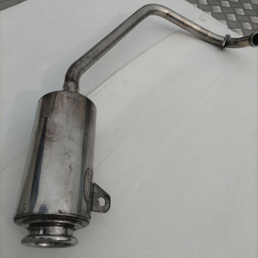 エイプ100ハリケーン製ファットボフマフラー