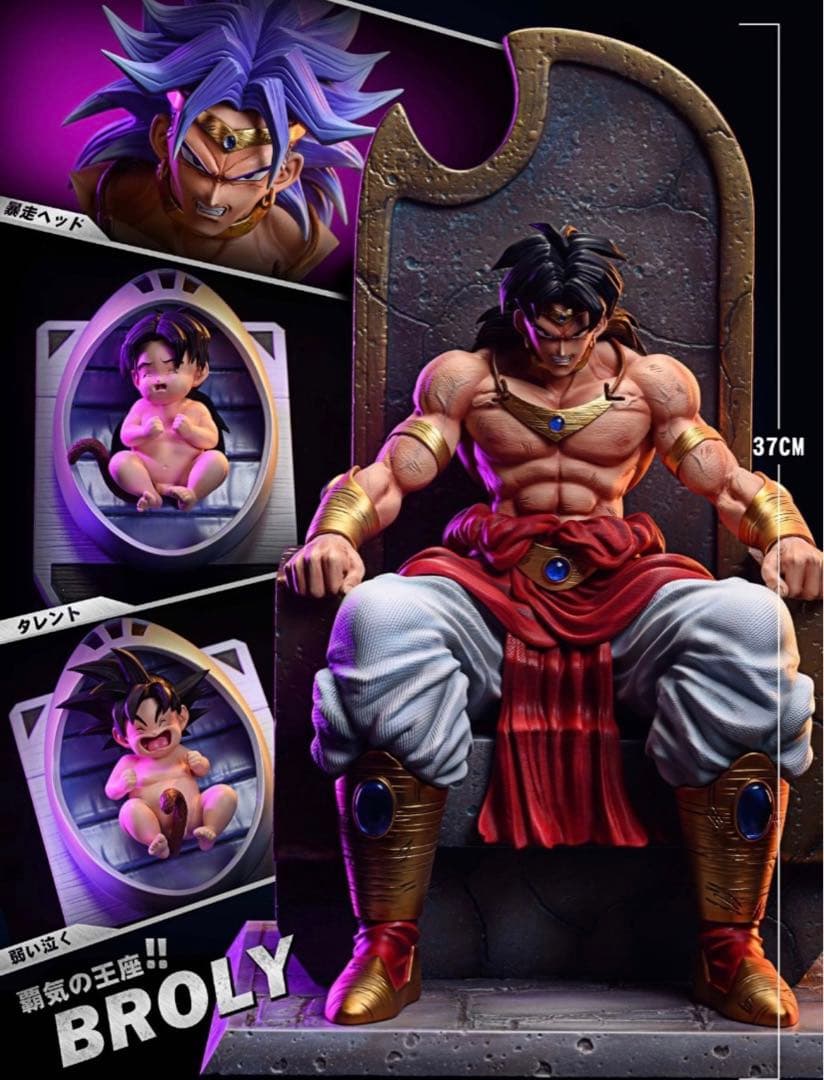 ドラゴンボール 王座 ブロリー フィギュア ガレージキット ドラゴンボールフィギュア ガレージキット ブロリー スケール 専用台座