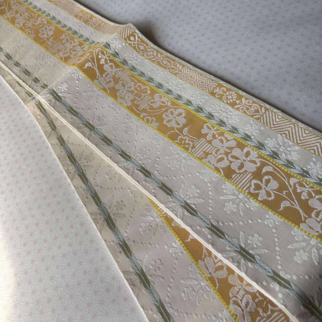 OB89本場筑前博多織小袋帯(半幅帯) 椿 本袋 正絹 新品 - メルカリ