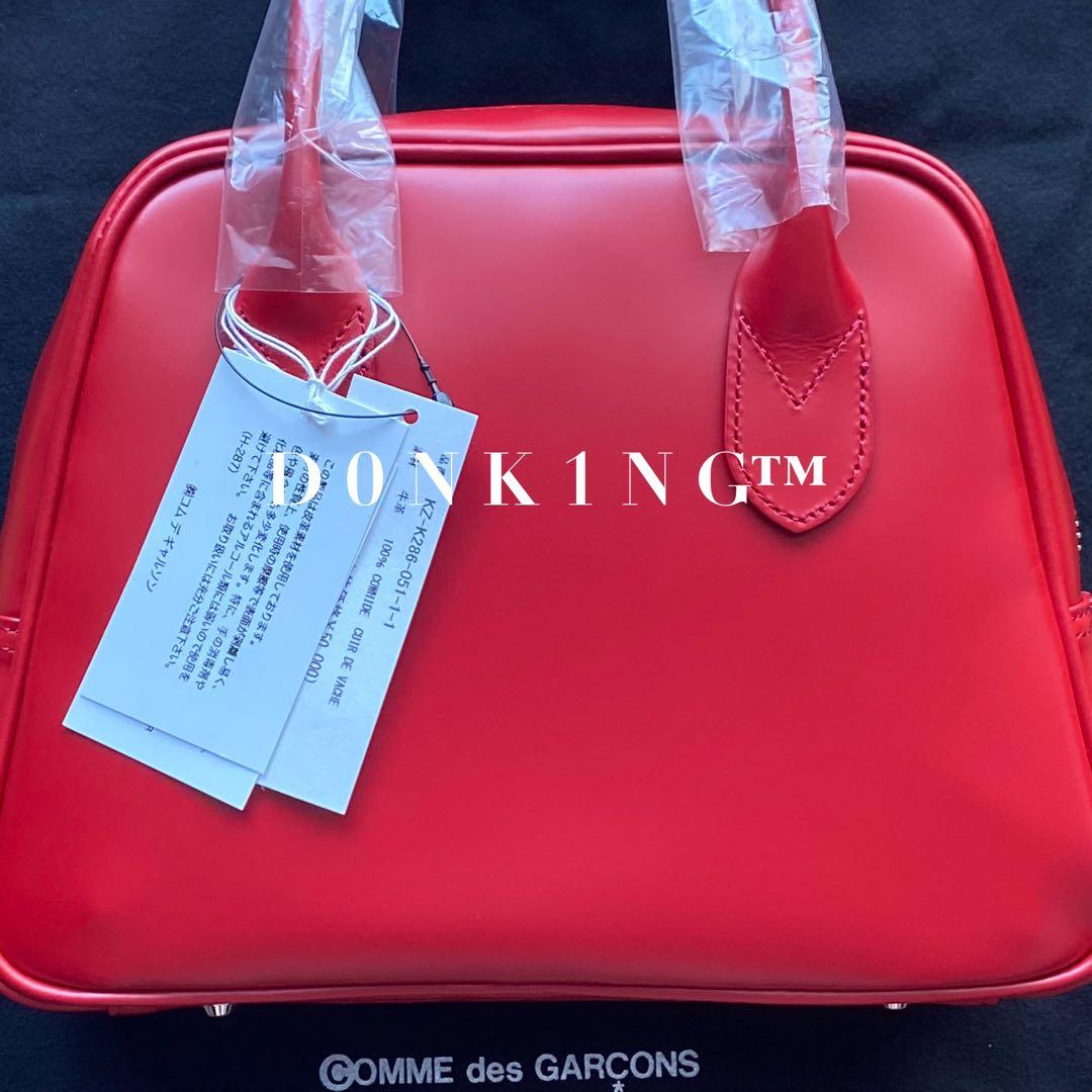 サイズ2 限定 赤 コムデギャルソン 青山限定 台形 ステアバッグ 青山