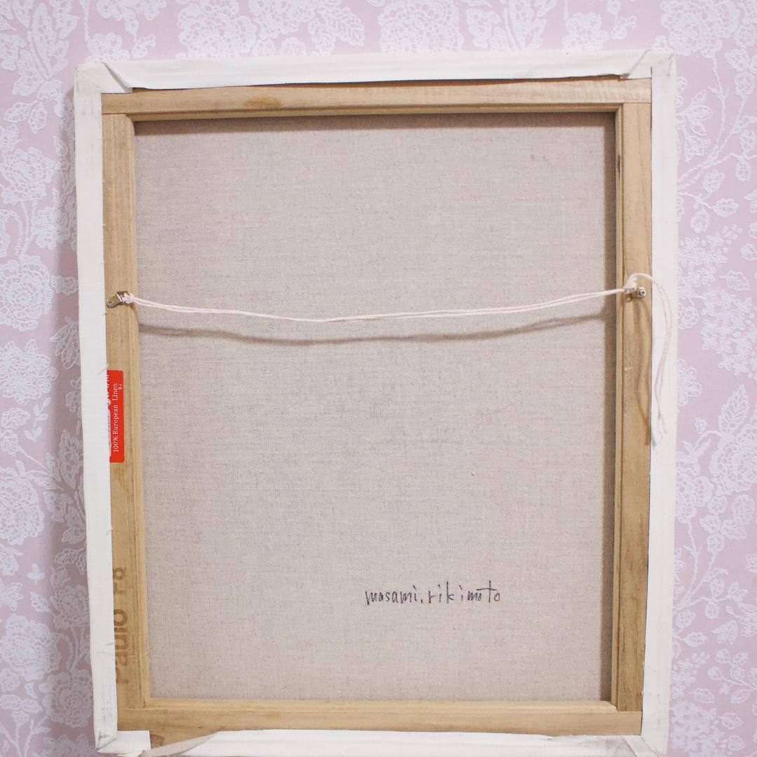 フレンチブルドック、片パイド」F8 キャンバス 原画 アクリル画 額なし