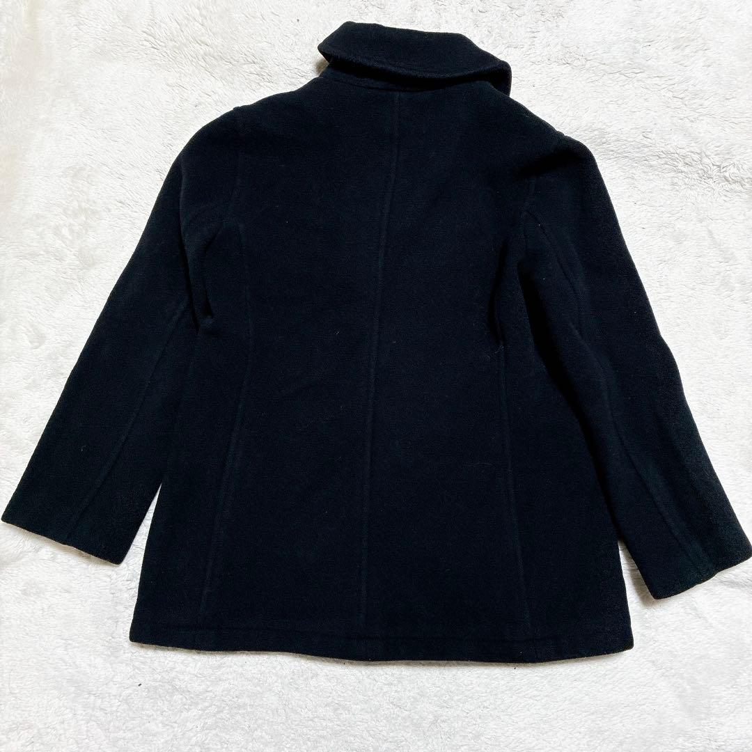 ラルフローレン ピーコート ダブルブレスト ウールコート ブラック