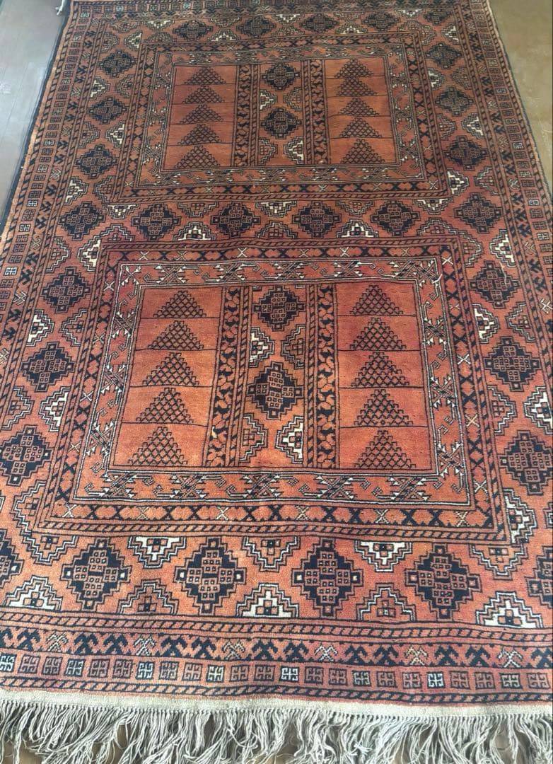 ☆恵海様専用☆【ダメージあり】パキスタン絨毯 ウール 手織 ペルシャ