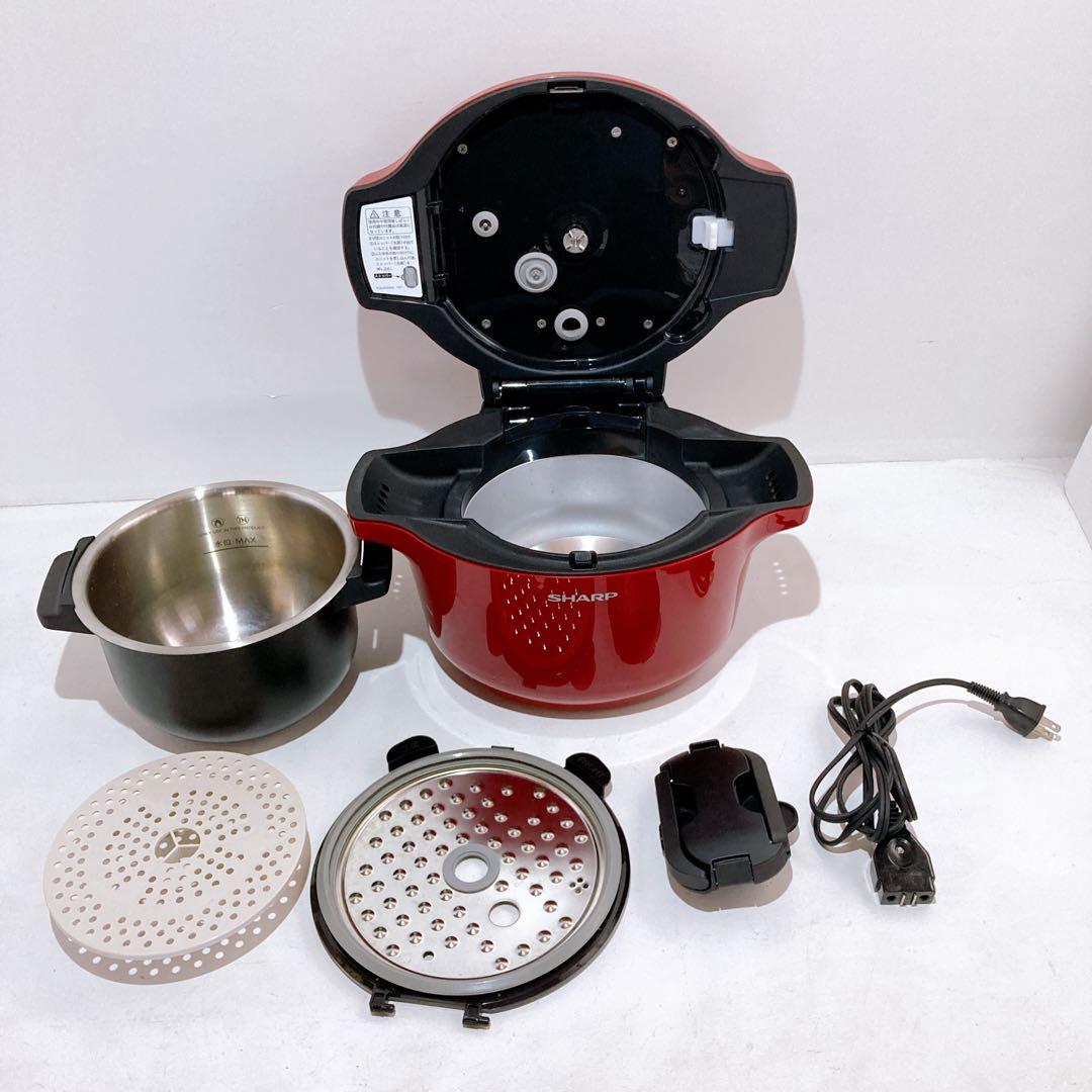 ☆SHARP シャープ HEALSIO KN-HW16E-R 水なし自動調理鍋 KN-HW16E | ヘルシオ ホットクック：シャープ