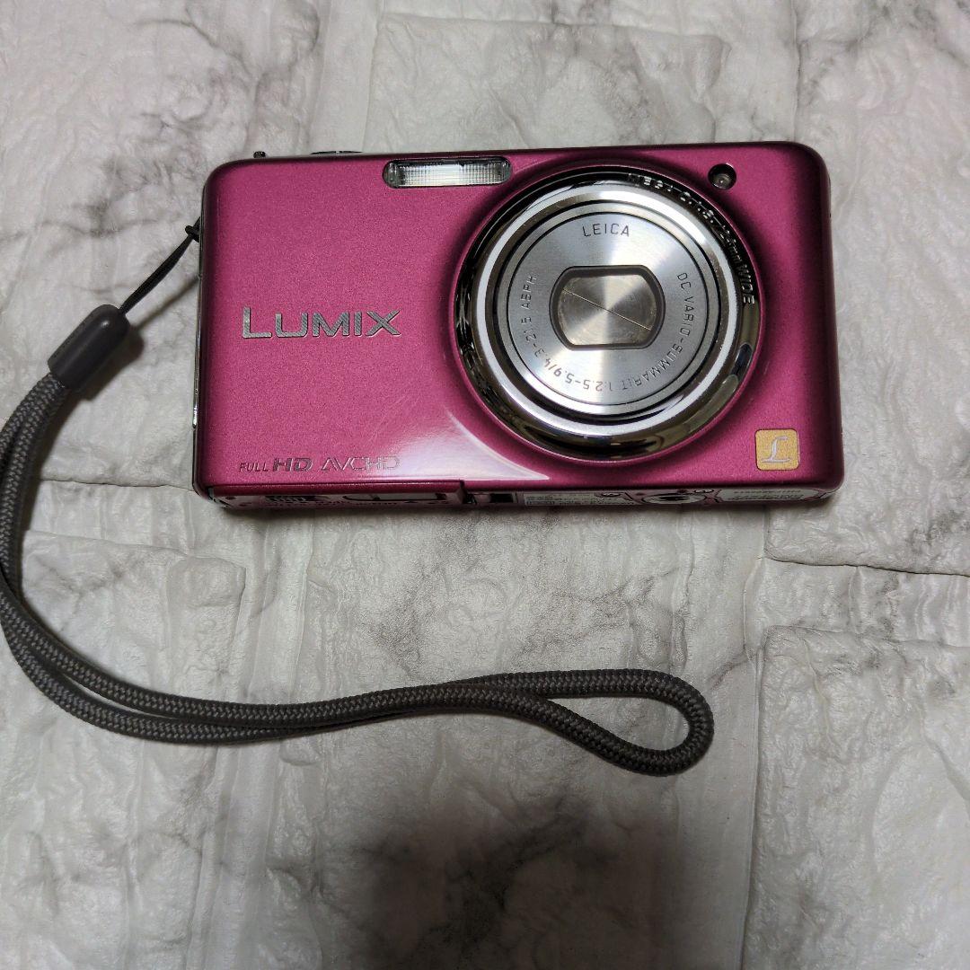 LUMIX コンパクトデジタルカメラ ピンク DMC-FX77 - メルカリ