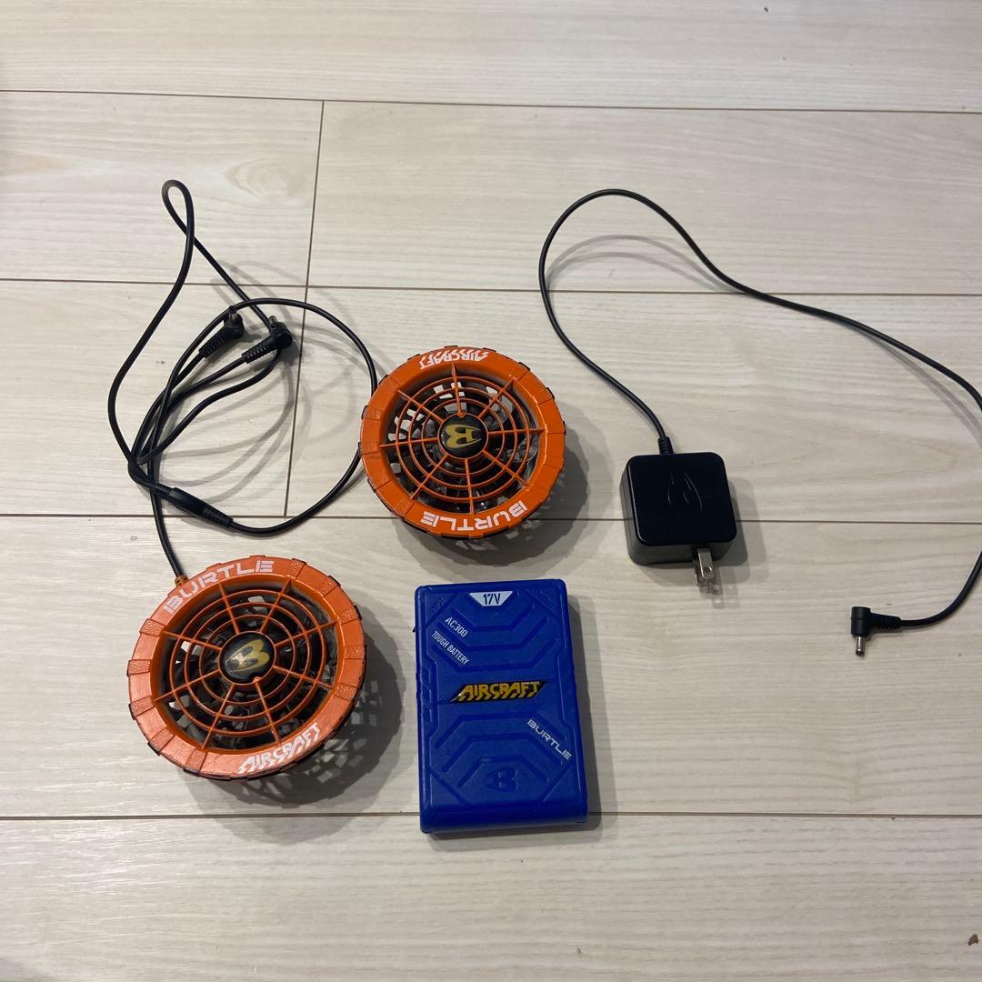 バートル BURTLE オレンジファン＋新型17V青バッテリーセット　空調服 楽天市場】バートル BURTLE 作業服 作業着 AC300 と AC311 新型17V