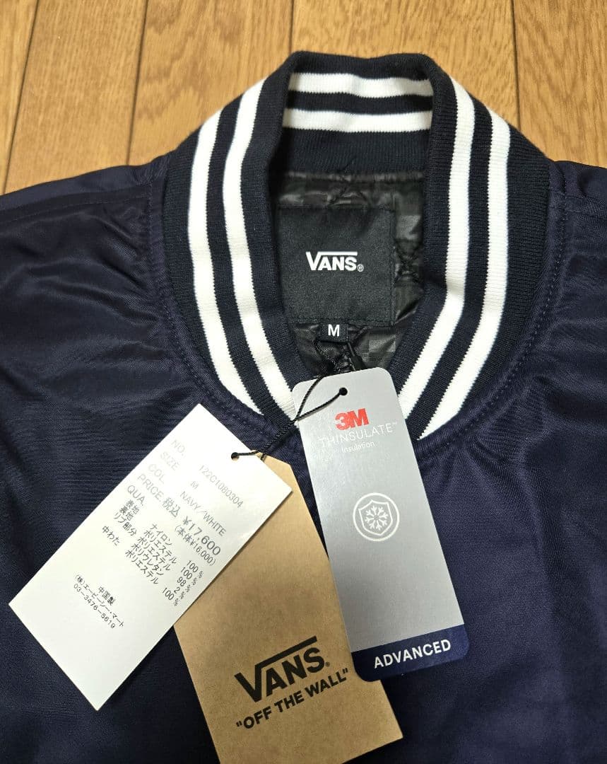 VANS スタジャン ネイビー Мサイズ - メルカリ