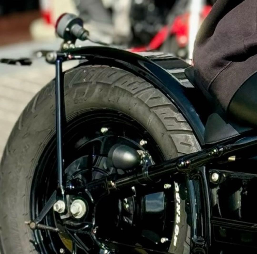 ドラッグスター400 フラットフェンダー、テールランプ、ナンバーステー