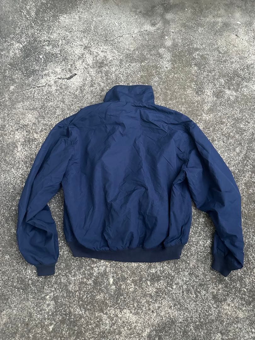 即日発送 90s L.L.Bean ネイビー ジップアップ ナイロンジャケット