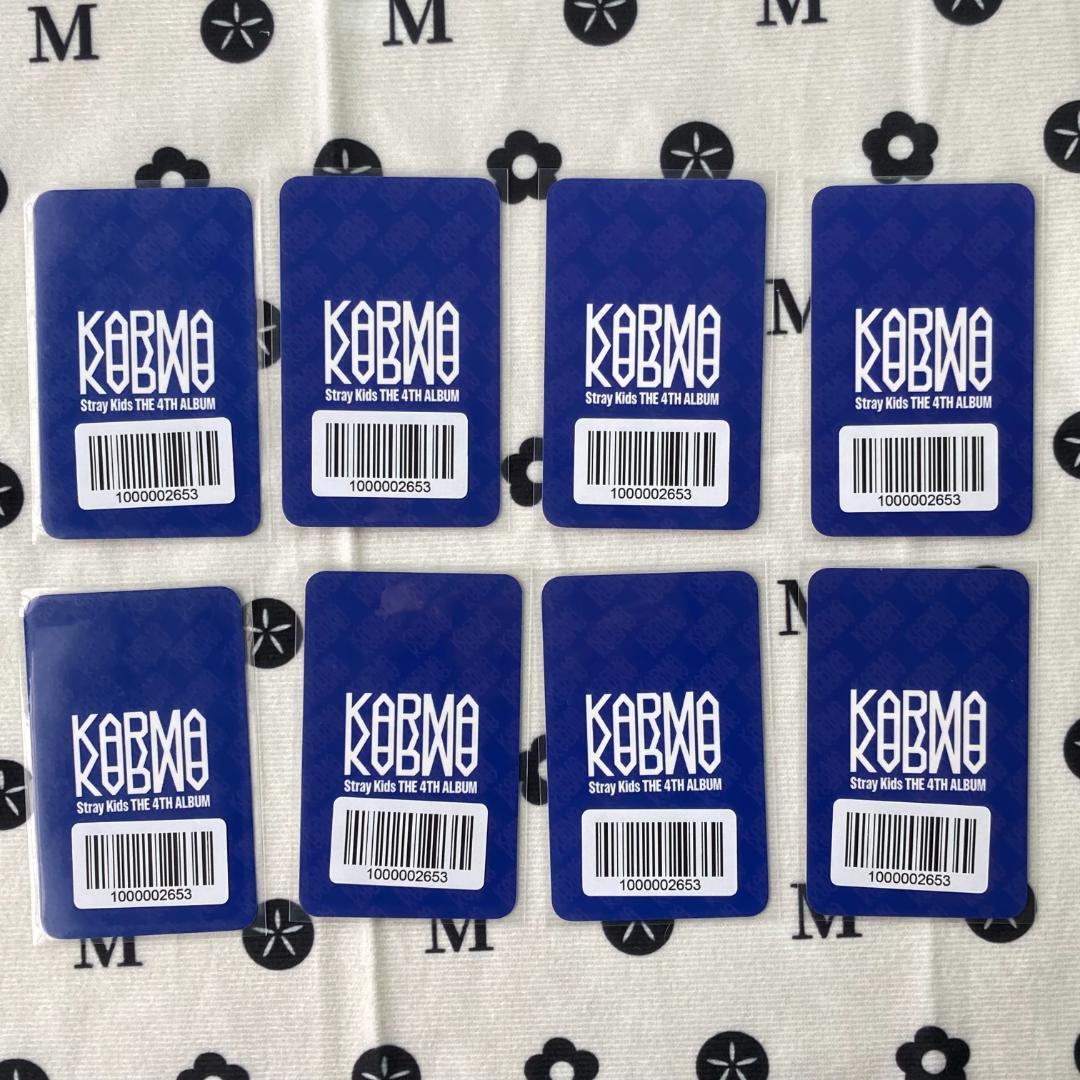 StrayKids KARMA fans プレリス トレカ 8枚 - メルカリ