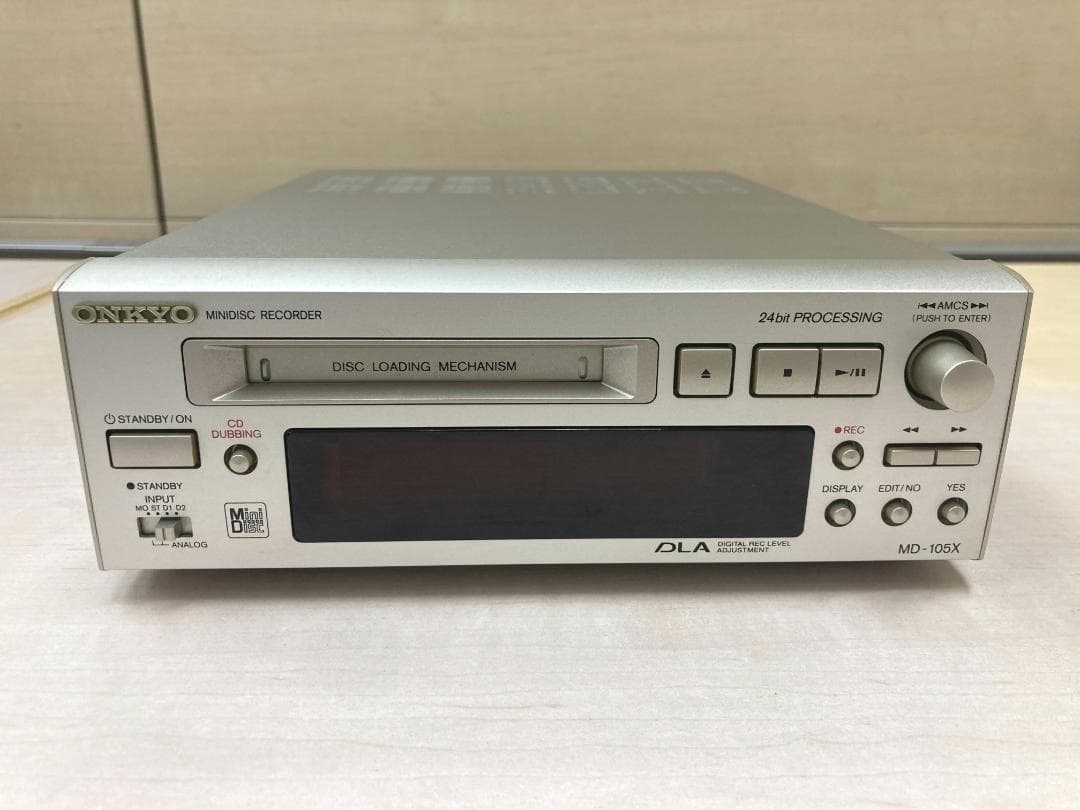 ☆整備済み☆ONKYO MD-105X MDレコーダー 取説 動作良好 上美品⑨