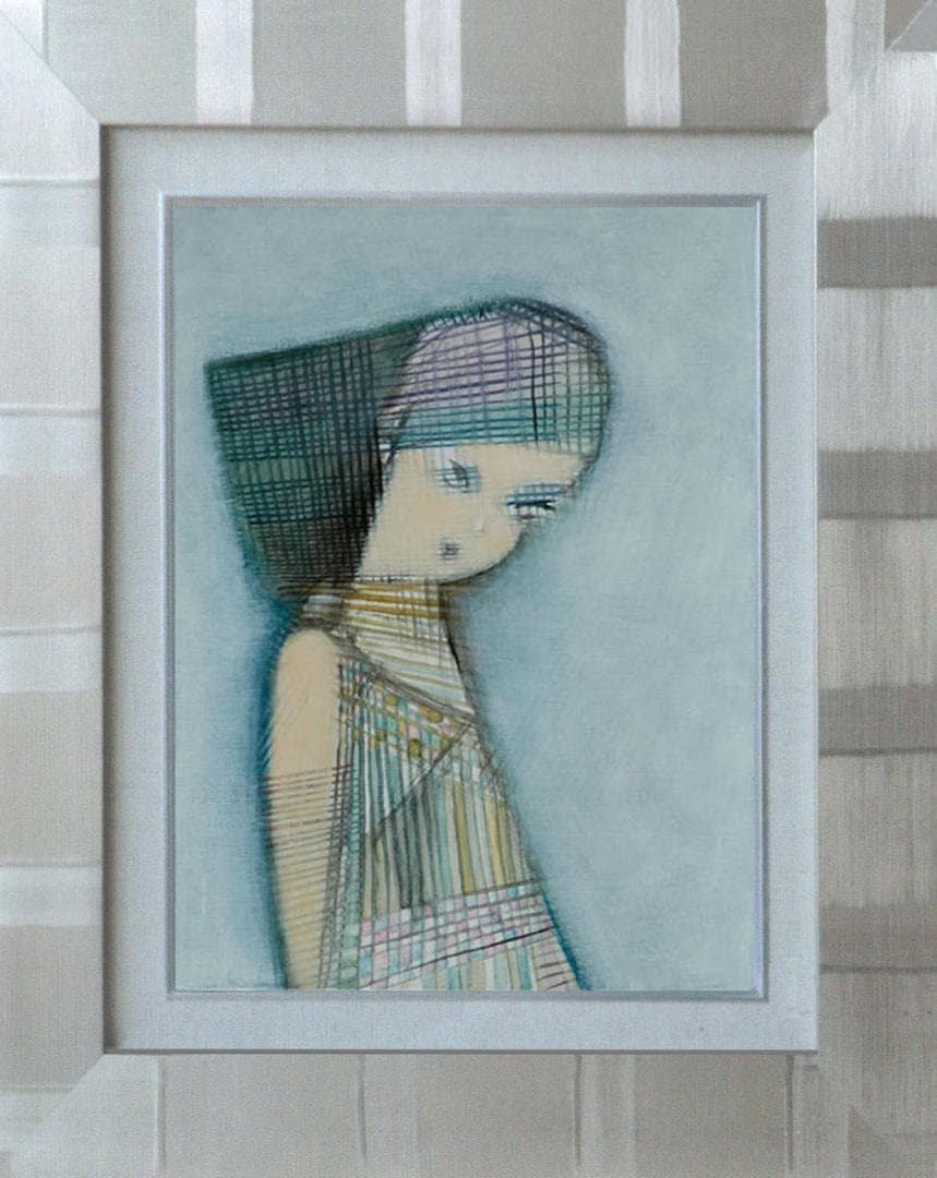 油絵 菅家令子 絵 絵画 インテリア F4-071312 人物 女性像 - メルカリ