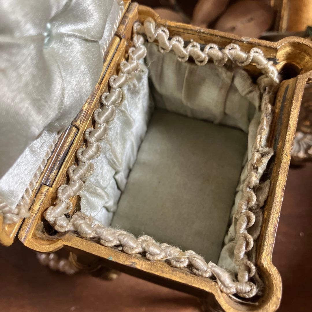 フランスアンティークジュエリーボックス アクセサリーボックス 猫足