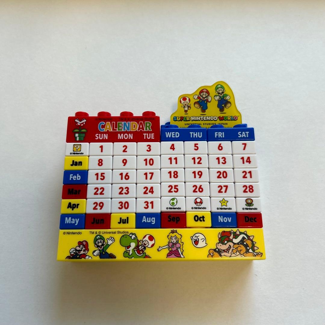 USJ限定‼️スーパーニンテンドー・ワールド ブロックカレンダー マリオ