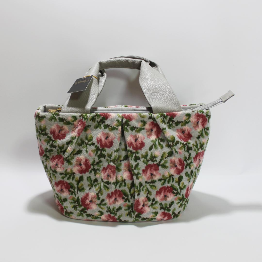 【新品タグ付】FEILER フェイラー ハンドバッグ 花柄 グレー シュニール織 フェイラー FEILER トートバッグ 花柄 シュニール織 グレー｜Yahoo