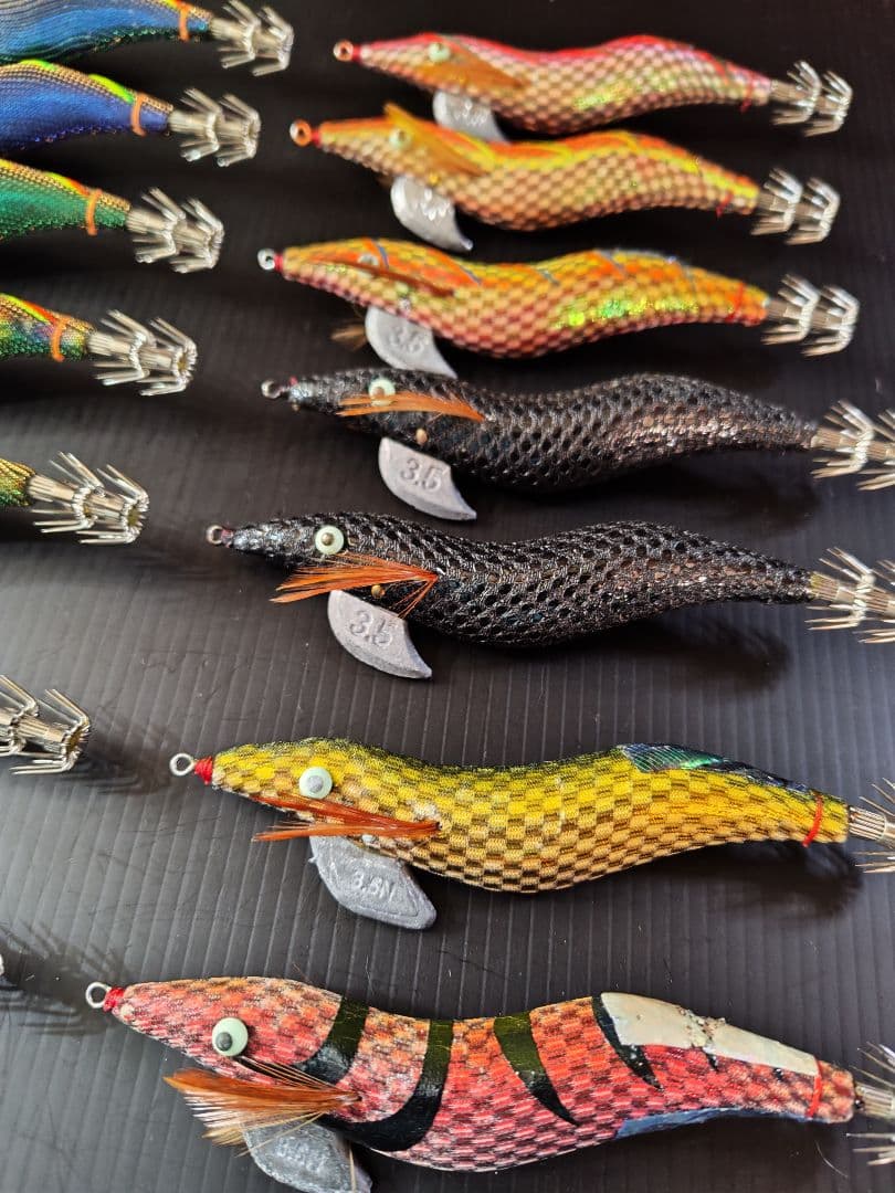 餌木猿 3.5寸 14本 希少カラー ケース付き - メルカリ