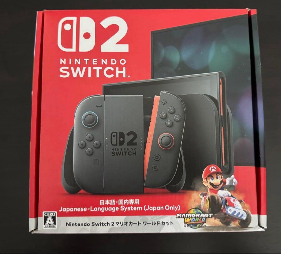 Nintendo Switch2 本体 ※マリオカートワールド 無し Switch2】 ニンテンドースイッチ2本体（日本語・国内専用）＋マリオ