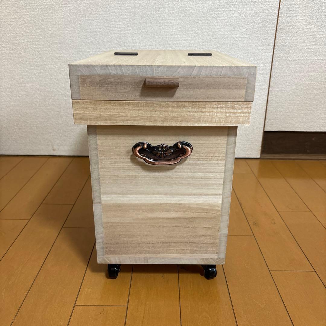 ※柴谷幸子※未使用品　山一　桐の米びつ 約10kg用