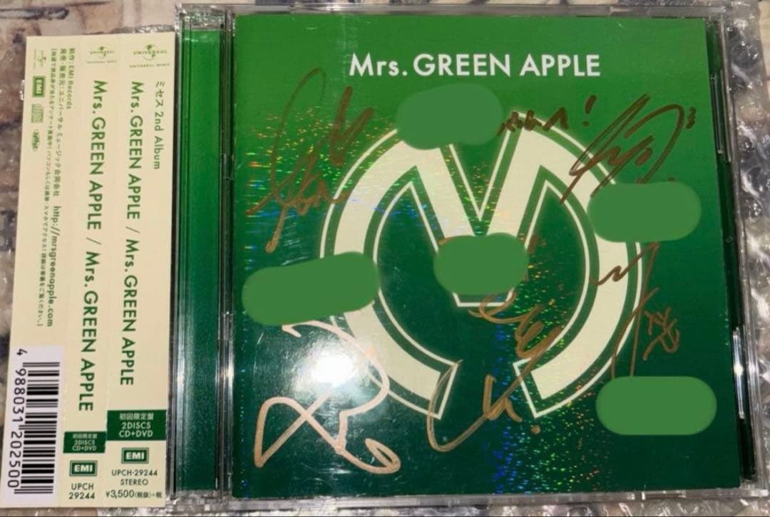 【5名分直筆サイン入り】Mrs. GREEN APPLE DVD付きアルバム Mrs.GREEN APPLE 直筆サイン入りCD ミセスグリーンアップルの通販 by