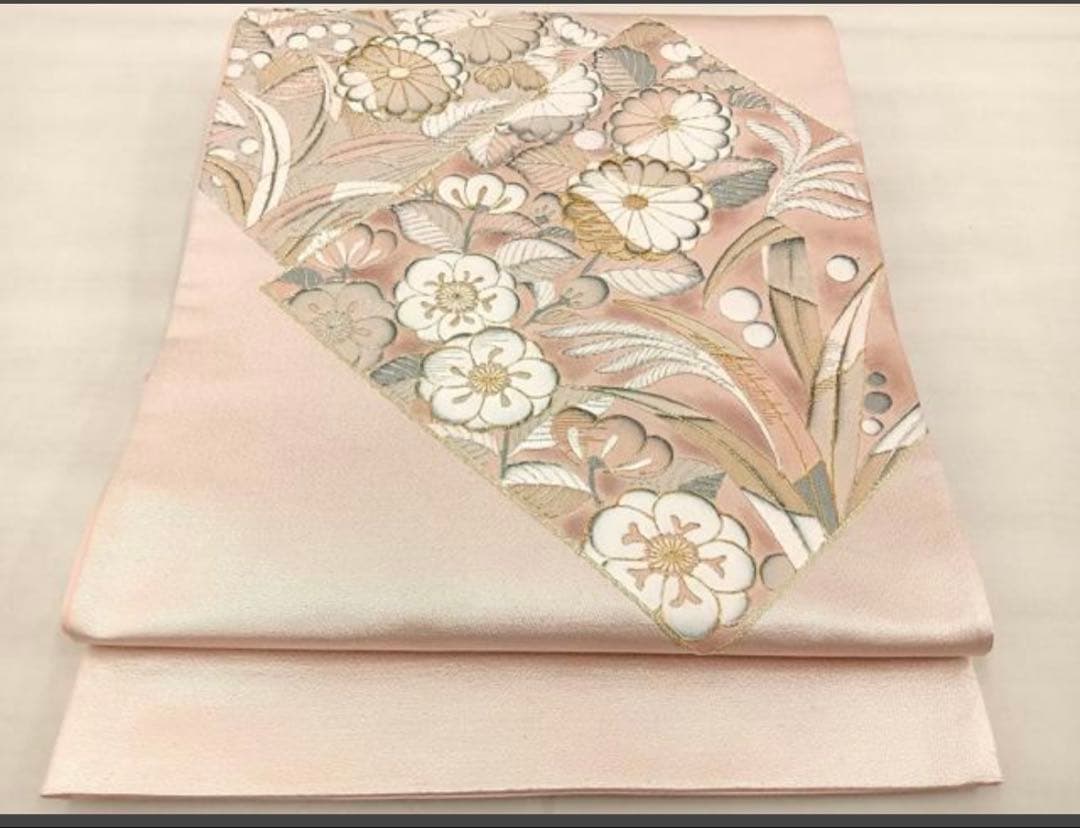 太鼓柄袋帯 辻が花 駒刺繍 金銀糸 正絹 - メルカリ