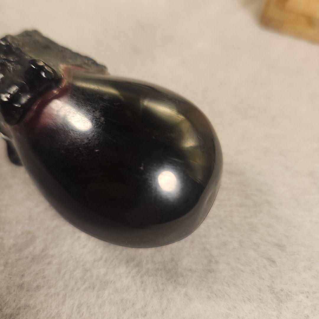 黄*玉様 茶道具 香合 乾漆 茄子