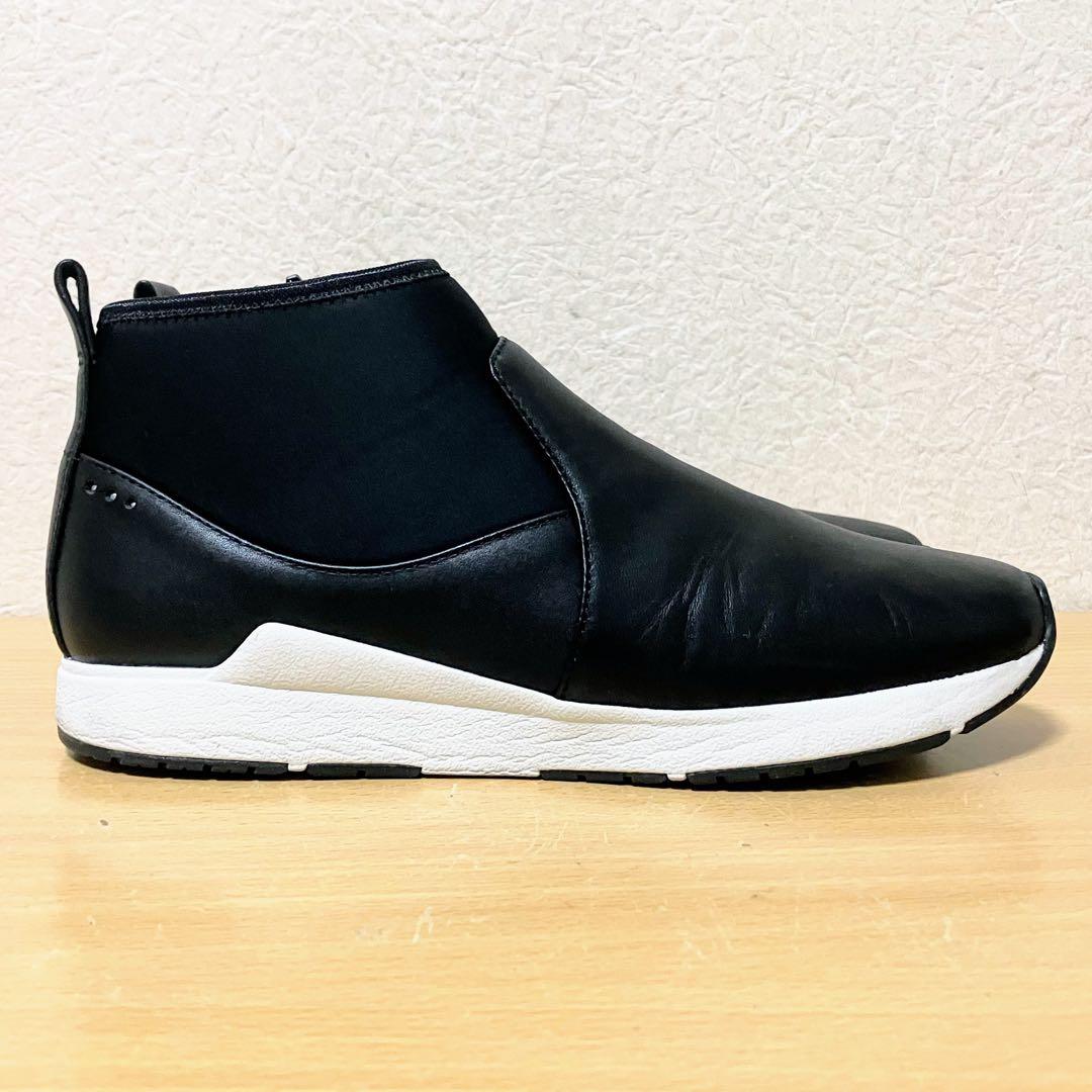 ☆美品！PEDALA アシックス ペダラ サイドジップ 本革 レザー