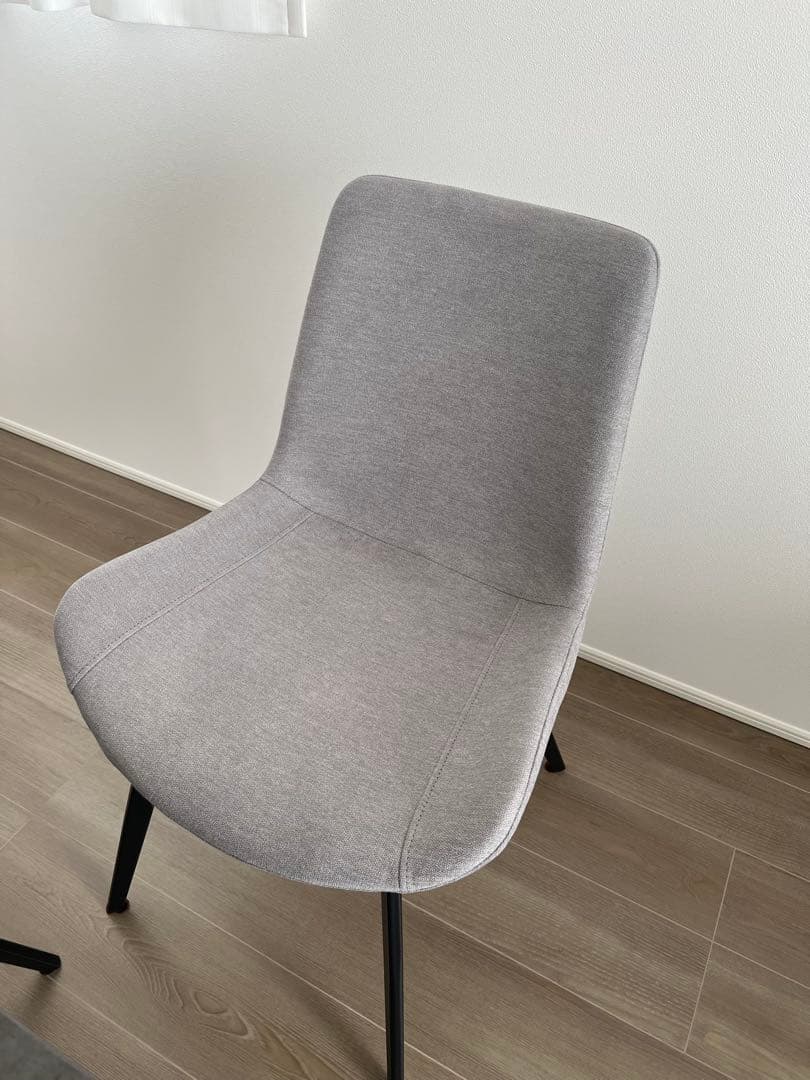 せみ 2脚目 MKマエダ ダイニングチェア CHC-001 GY MKマエダ家具 MKマエダ ダイニングチェア 【2脚セット】 CC-455