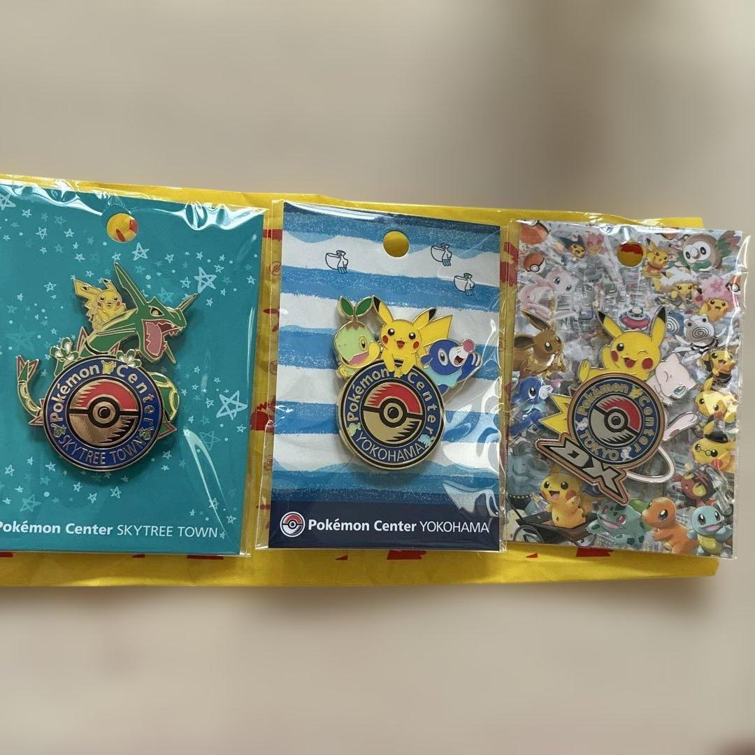 ポケモンセンター 限定ピンズ3個セット スカイツリー トウキョウDX