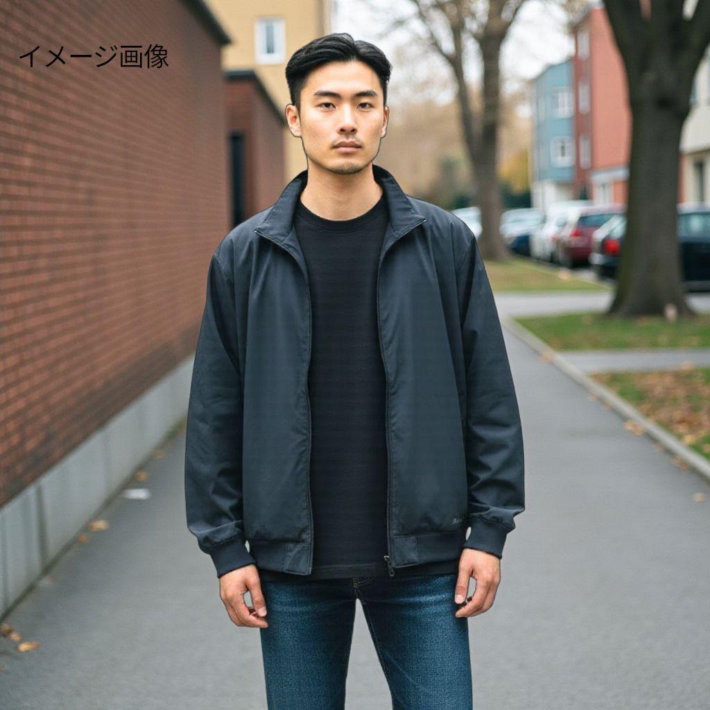 コロンビア裏フリースナイロンジャケット チャコールグレー系 刺繍