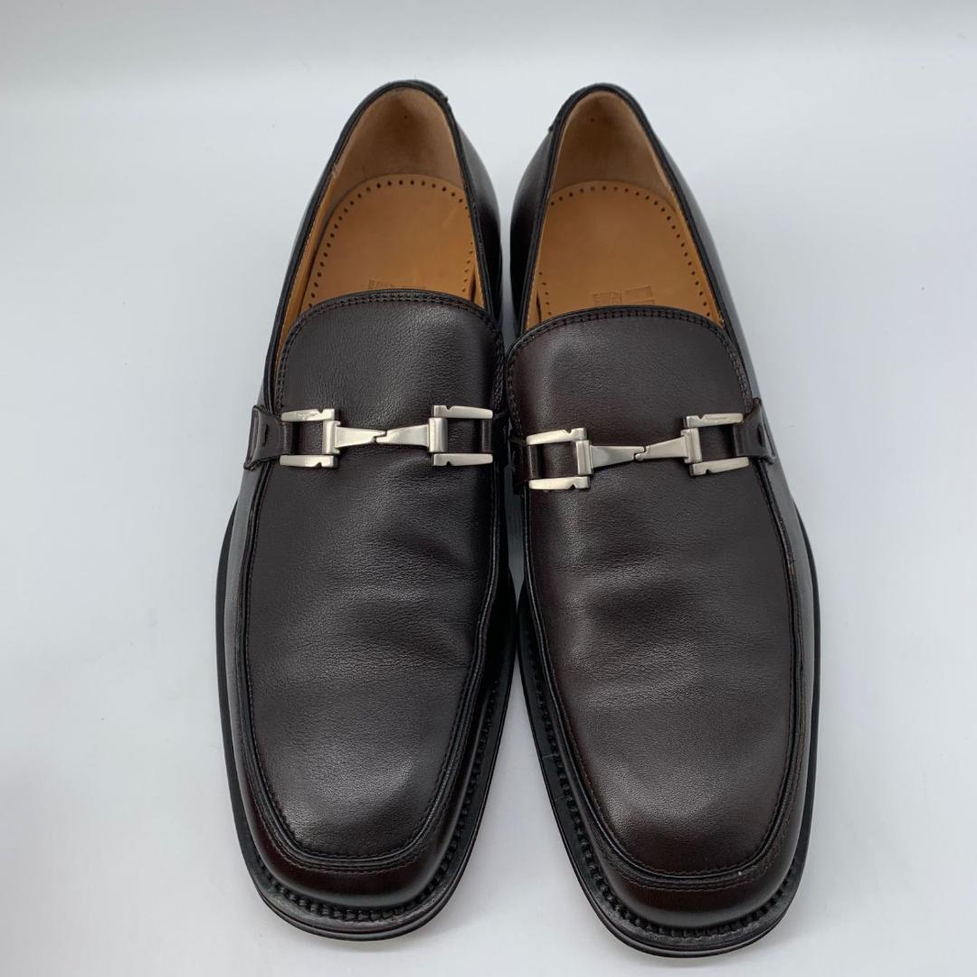 未使用級✨サルヴァトレーフェラガモ シューズ シルバー金具 26.5cm