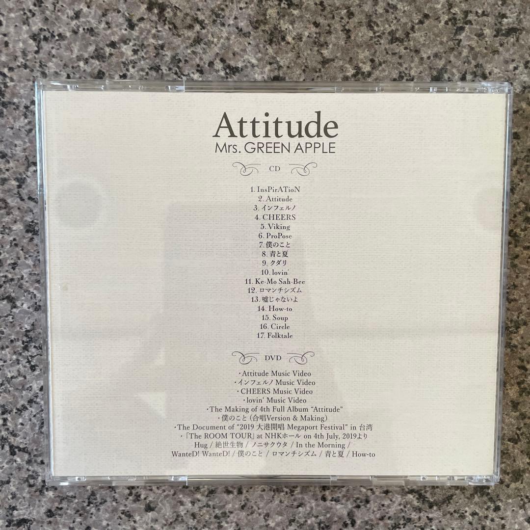 Mrs. GREEN APPLE Attitude 初回限定盤 CD DVD - メルカリ