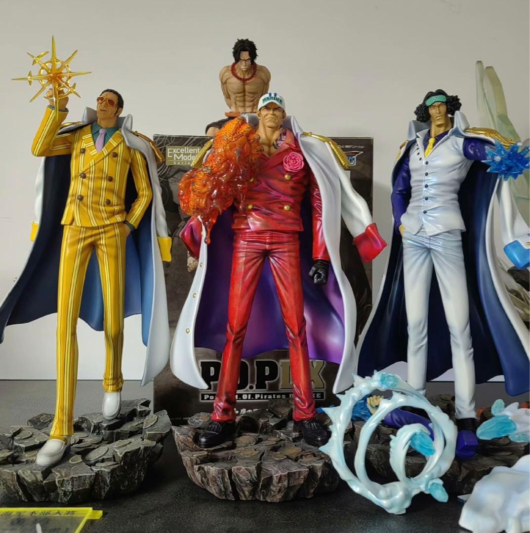 ワンピース 海軍 赤犬 青雉 黄猿 フィギュア ガレージキット - メルカリ