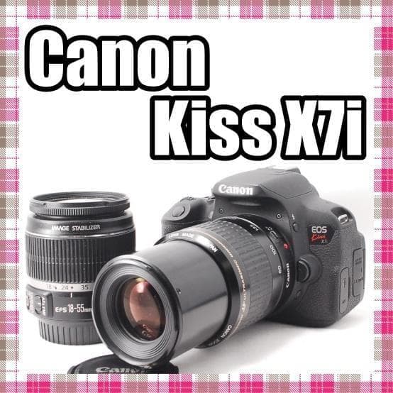 ✨ショット数4042回✨超豪華✨Canon kiss X7i ダブルレンズセット