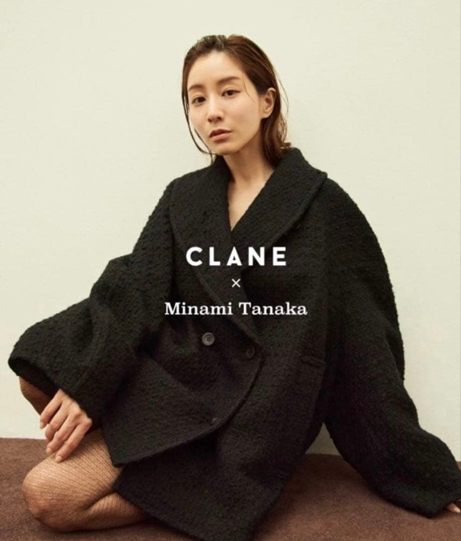 クラネ MINAMI TANAKA×CLANE ツイードオーバーコート サイズ0 MINAMI TANAKA×CLANE OVER TWEED COAT｜OUTER(アウター)｜CLANE