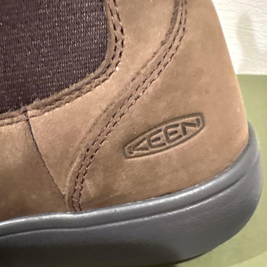 【新品】KEEN ブラウン チェルシーブーツ　23.5cm