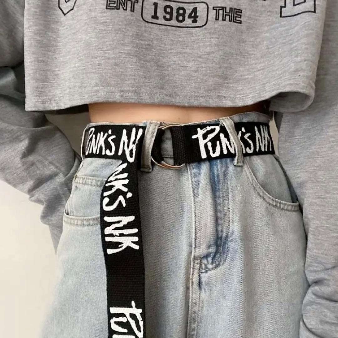 y2k ギャル グランジ PUNK hiphop ロゴ ベルト 130cm - メルカリ
