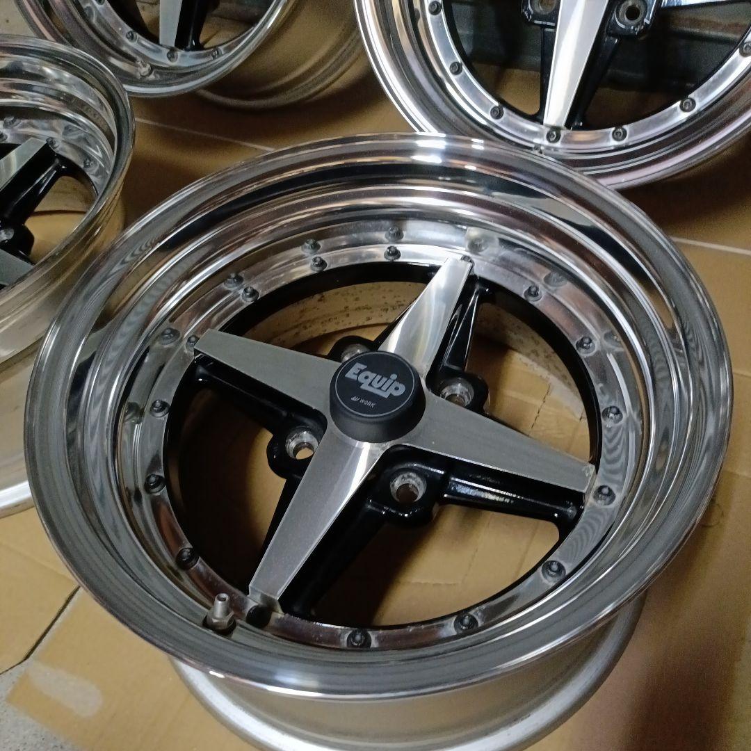 ワーク Equip エクイップ01 7.5j×15インチ 4本セットリペア済