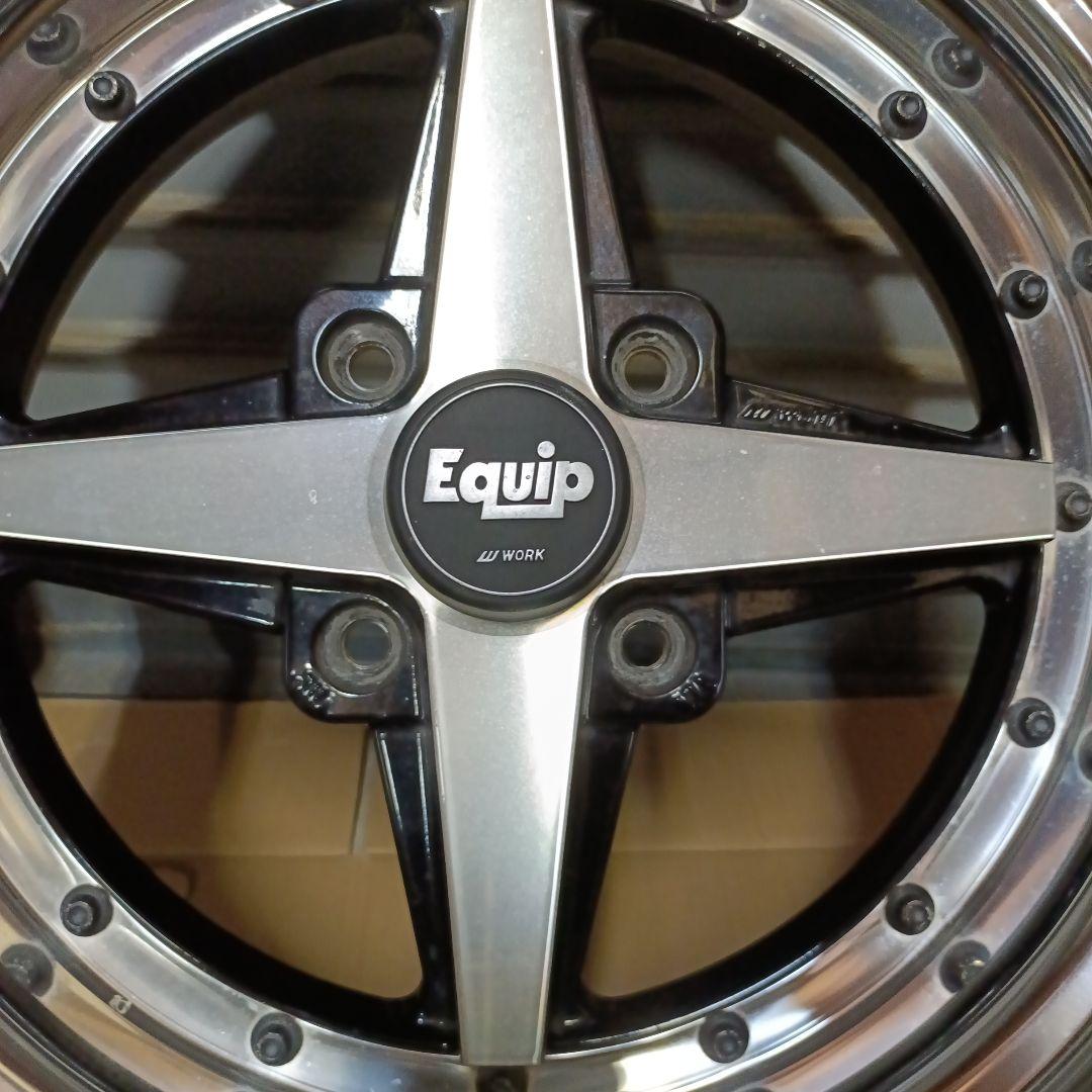 ワーク Equip エクイップ01 7.5j×15インチ 4本セットリペア済