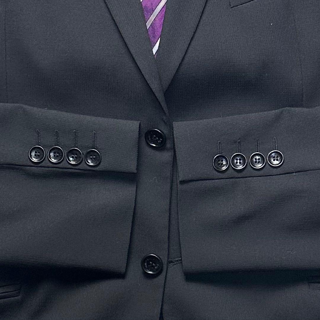 未使用級 ドルガバ セットアップ 裏地 ボタンロゴ有 大きめ 総裏 黒 50