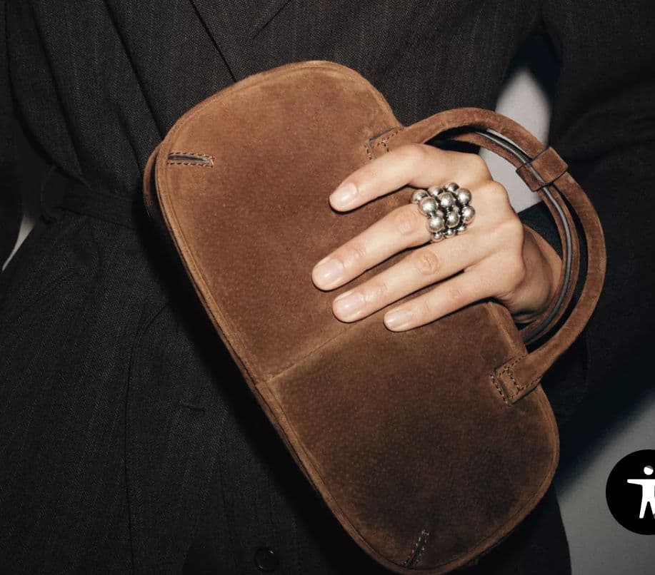 ☆未使用品☆ZARA スエードバッグ ボウリングバッグ ショルダー