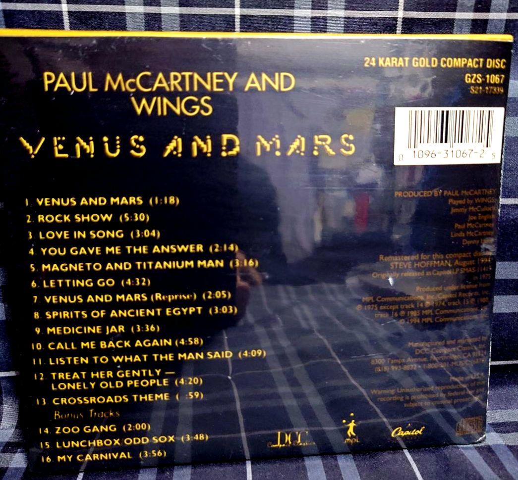 ☆新品未開封☆VENUS AND MARS高音質盤DCC GOLD CD