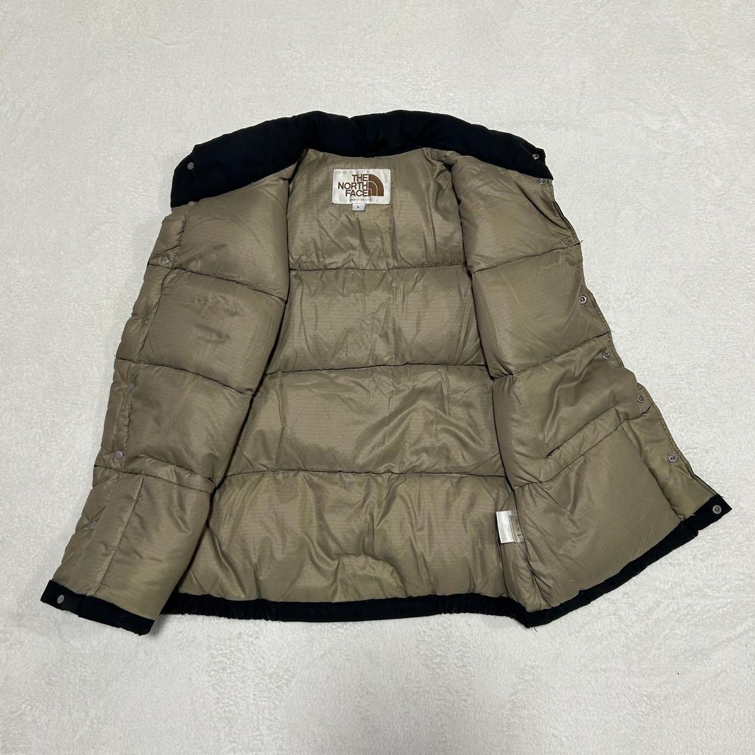 ノースフェイス 黒ラッカーボタン 80s USA製 茶タグ ダウンベスト