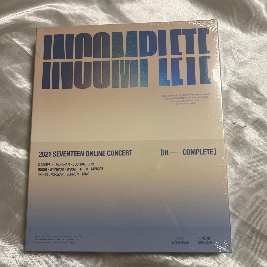 SEVENTEEN INCOMPLETE Blu-ray 新品未開封　日本語字幕