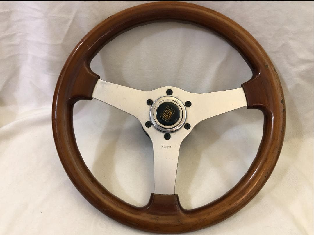 NARDI ナルディ ウッドステアリング ヴェルトロ 35Φ チェックマン 旧車