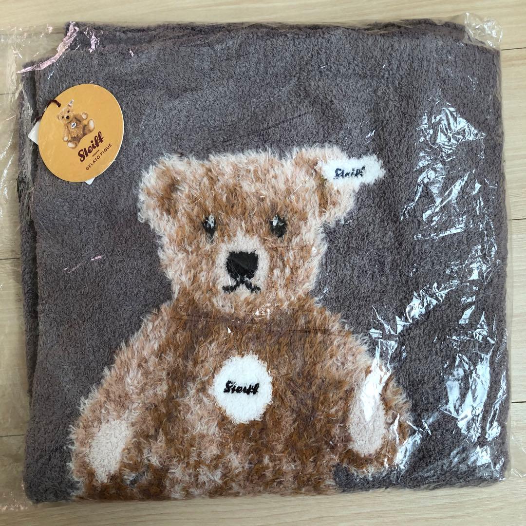 ジェラートピケ パウダージャガードブランケット テディベア くま