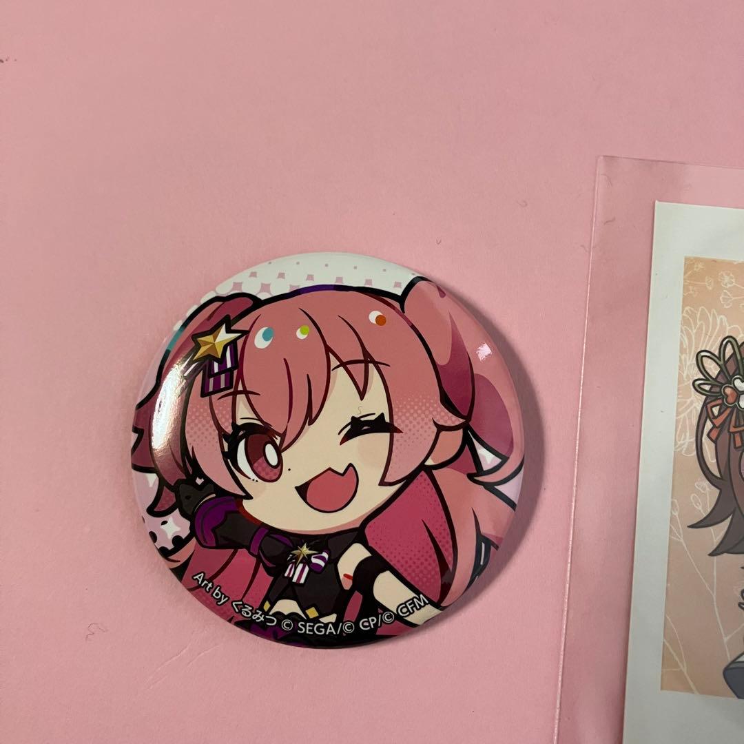 プロセカ 感謝祭 花里みのり 特典カード ミニキャラ 缶バッジ 桃井愛莉